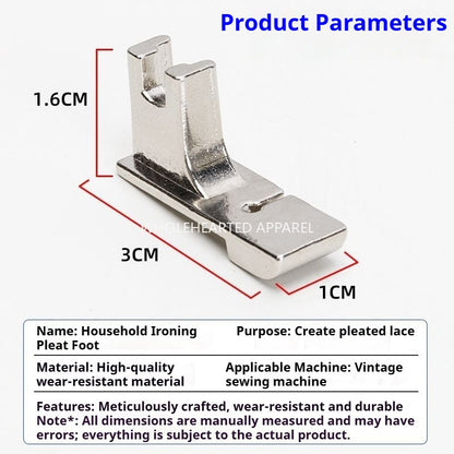 1649★  New old-fashioned sewing machine universal wrinkle presser foot household foot pedal wear-resistant quick wrinkle presser foot sewing machine accessories★