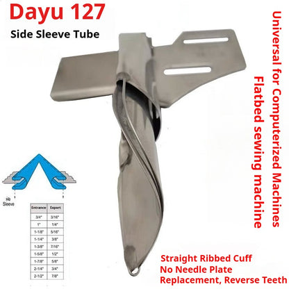1438★ Daewoo 127 141 Patte de boutonnage Petite manche latérale à repasser quatre plis double ourlet tube, tube de traction de fil droit plat pour voiture★