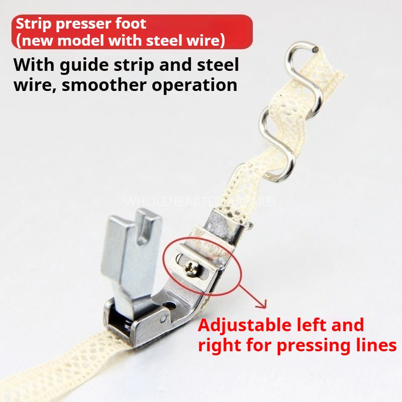 1431★ S10A machine à coudre, élastique plat pour voiture, pied presseur, bande, pied presseur arrière, dentelle, guide-pied presseur, courroie de traction★