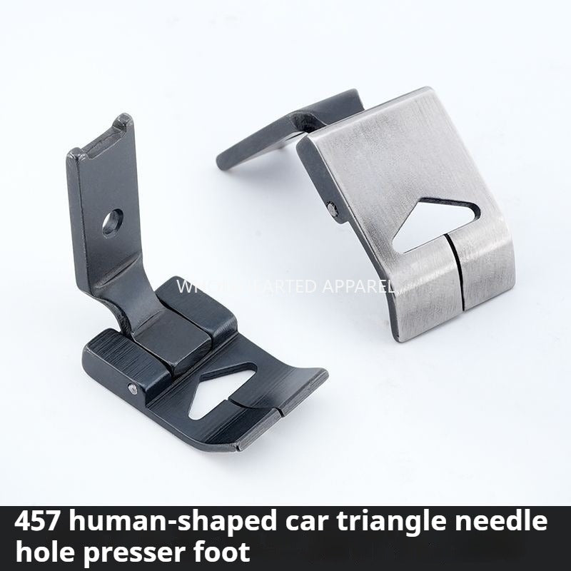 1624★ Nuevo 457 prensatelas triangular de espiga para coche, prensatelas triangular de aguja dividida, prensatelas ajustable, accesorios para máquina de coser★