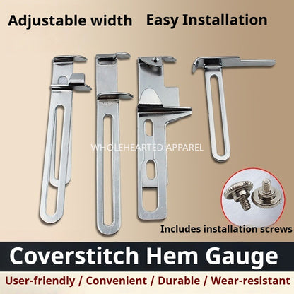 1123★  CW500 car interlock sewing machine fixed three-needle five-thread roll hem fixed rope car pull waistband positioning baffle roll (change★