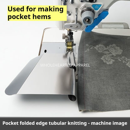 1622★  New Quick Fold Pocket Pull Tube Sewing Pocket Fold Edge Pull Tube Computer Flat Car Double Needle Car Sewing Accessories★