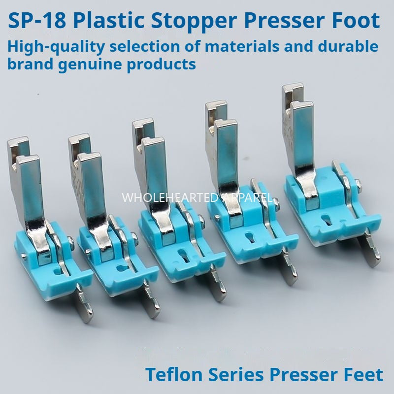 1145★ Flat car plastic rib pressing foot SP-18 right stop rib pressing line pressing line Oxford with knife pressing foot sole★