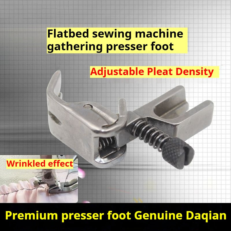 1281★ Pied-de-biche plat réglable pour machine à coudre, pied-de-biche froissant tout acier, pied-de-biche de qualité professionnelle P952 S952★