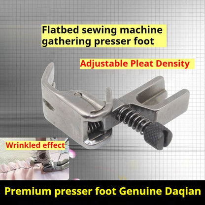 1281★ Pied-de-biche plat réglable pour machine à coudre, pied-de-biche froissant tout acier, pied-de-biche de qualité professionnelle P952 S952★