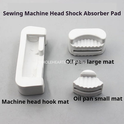 1267★  Computer flat car synchronous car sewing machine head shock-proof pad rubber pad machine head hook pad oil tray size corner pad★