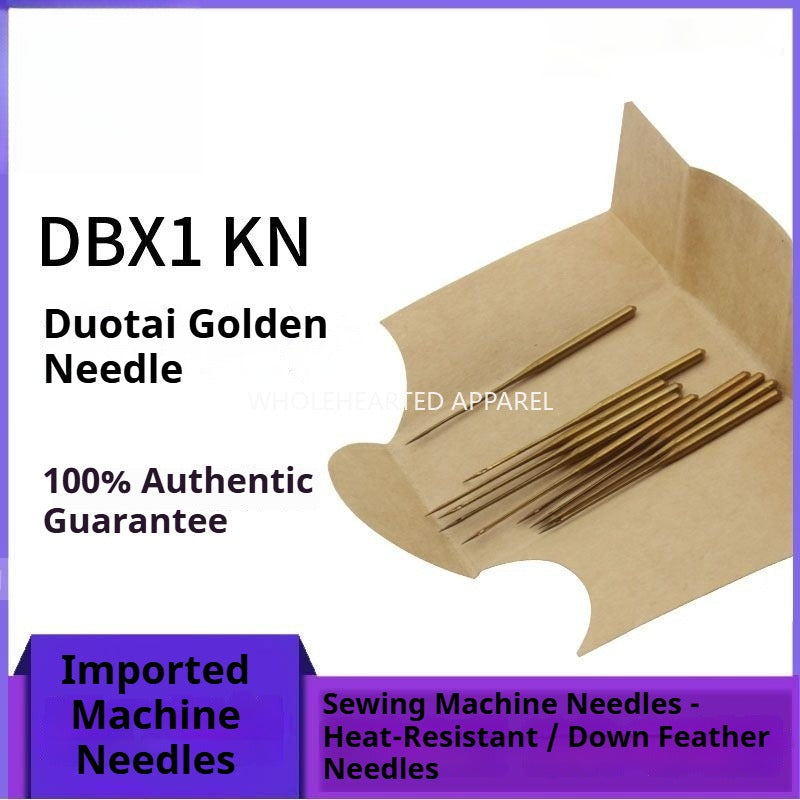1138 ★ New DBX1 Duote down jacket special No. 7 gold needle, machine needle, titanium-plated round head gold needle, flat car high-speed heat-proof gold needle★