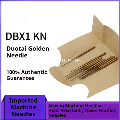 1138 ★ New DBX1 Duote down jacket special No. 7 gold needle, machine needle, titanium-plated round head gold needle, flat car high-speed heat-proof gold needle★