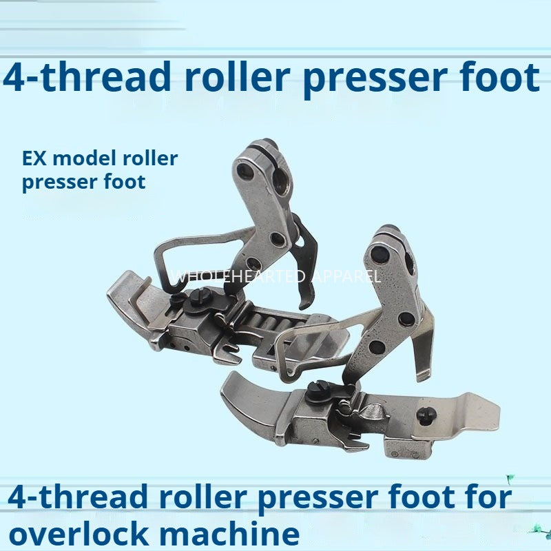 1273★  Edge copy machine roller presser foot, oversewing machine four-wire, five-wire thick material roller presser foot, edge copy machine anti-wrinkle presser foot★