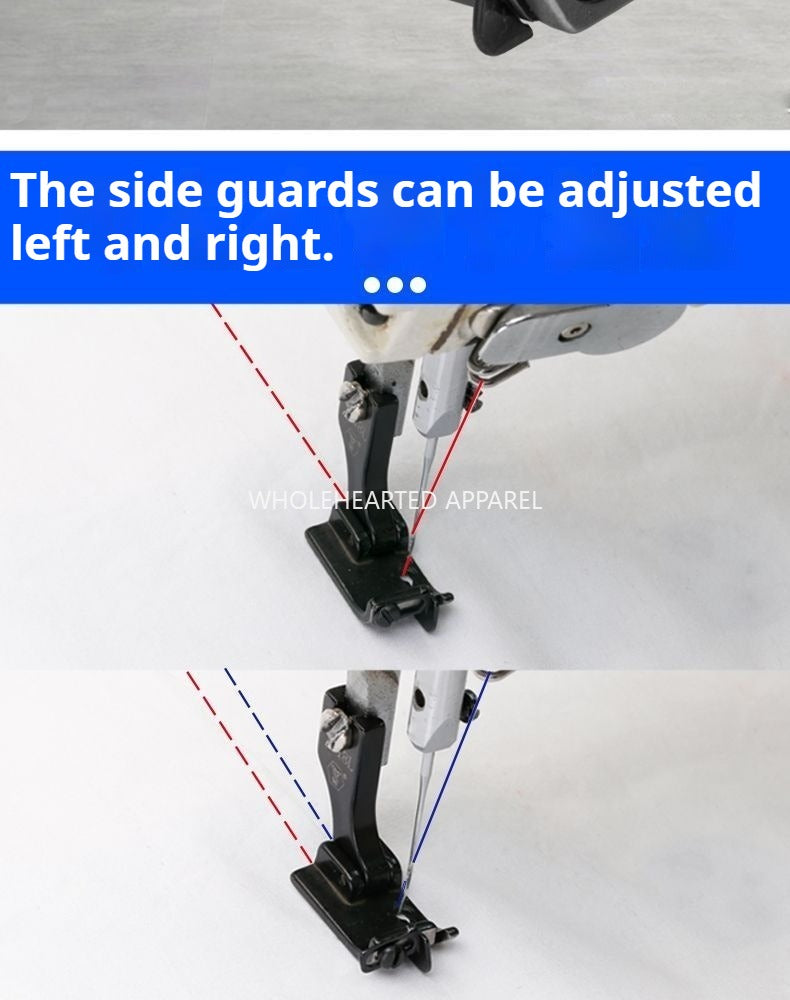 1569★  New computer flat car universal universal T-18 adjustable blocking edge presser foot left and right with knife head stop open wire presser foot★