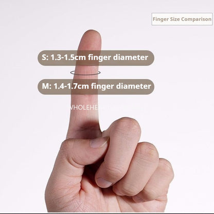 1414★ Thimble finger cover household hand sewing cross stitch thickened adjustment real copper finger guard thimble hoop sewing tool★