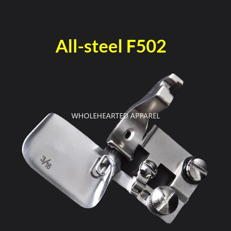 1378★ Dispositif d'ourlet courbe F502 tout acier, dispositif d'ourlet spécial pour tissus fins comme la mousseline et la soie, dispositif d'ourlet, cylindre de traction, pied presseur pour ourlet★