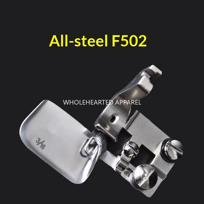 1378★ Dispositif d'ourlet courbe F502 tout acier, dispositif d'ourlet spécial pour tissus fins comme la mousseline et la soie, dispositif d'ourlet, cylindre de traction, pied presseur pour ourlet★