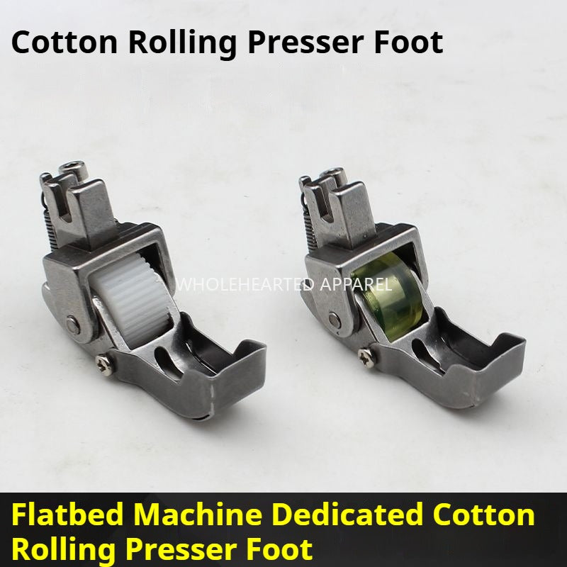 1314★  Flat car ship-type roller presser foot, thick material stepping on cotton quilting cotton presser foot, special cotton clothes quilt wheel presser foot★