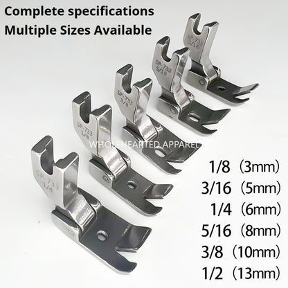 1545★ Pied-de-biche plat à sertir tout acier SP-733, cylindre de traction d'ourlet incurvé F503, accessoires de machine à coudre compatibles avec le pied-de-biche ★