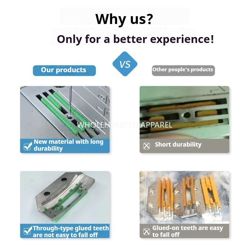 1179★ Cuchillo fácil nuevo de segunda generación nueva actualización FD Fangde dientes de plástico pegamento dientes sin rechinamiento tela computadora plana coche universal★
