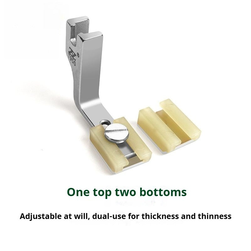 1591★  Plastic wrinkle presser foot flat car upgrade Teflon presser foot thickness universal two-in-one wrinkle reduction and discount★