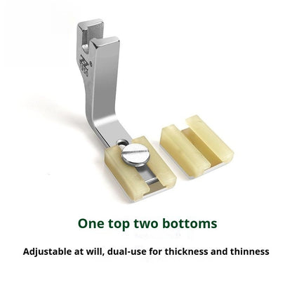 1591★  Plastic wrinkle presser foot flat car upgrade Teflon presser foot thickness universal two-in-one wrinkle reduction and discount★