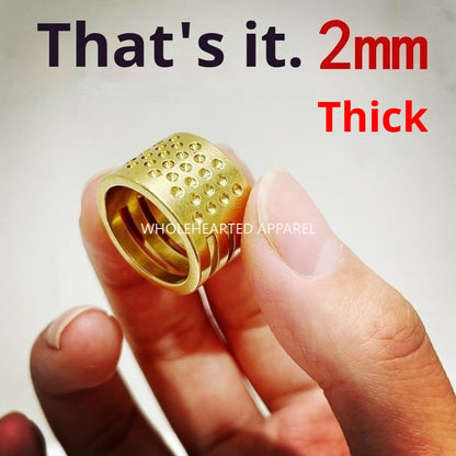 1664★  Copper extra thick thimble, old-fashioned household 2mm thickened thimble, cross stitch thimble hoop, thimble device, ring setting tool★