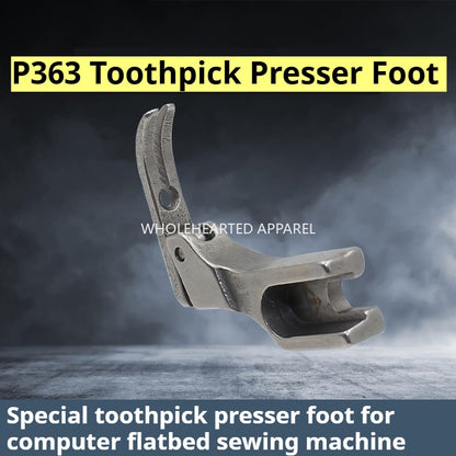 1325★ Prensatelas para palillos de dientes para cremalleras de acero P363, prensatelas para cremalleras estrechas, prensatelas para cremalleras superiores 0,3★