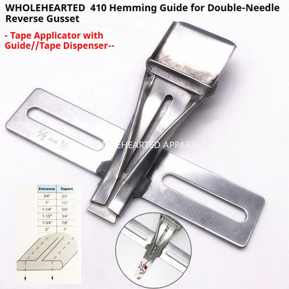 1166★ DAYU410 Tubo de tracción con doble aguja, adhesivo anti-orejas con tela para las orejas y tubo de planchado para dobladillos, fabricante de cintas★