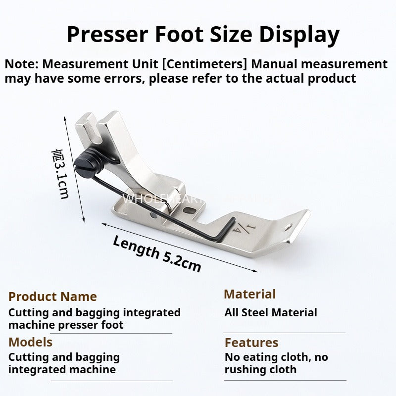 1641★  Sewing machine accessories New 572 cutting bag integrated pressing foot cutting bag integrated machine special thick material universal wheel★