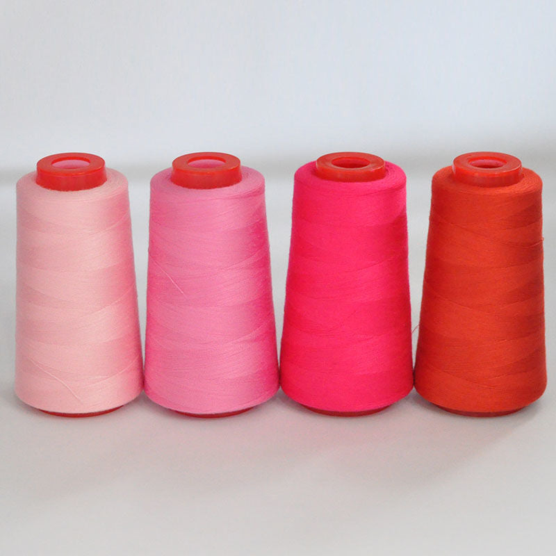 3053  Thread 402 Sewing Thread Household High Speed Thread Sewing Machine Pagoda Polyester Flat Car Large Roll Black and White Color