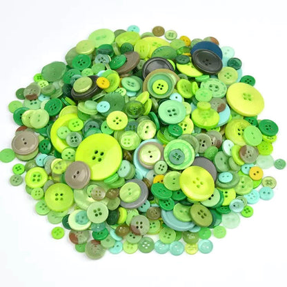 3028  New creative DIY color resin buckle children handmade button painting material package button flower decorative small buckle