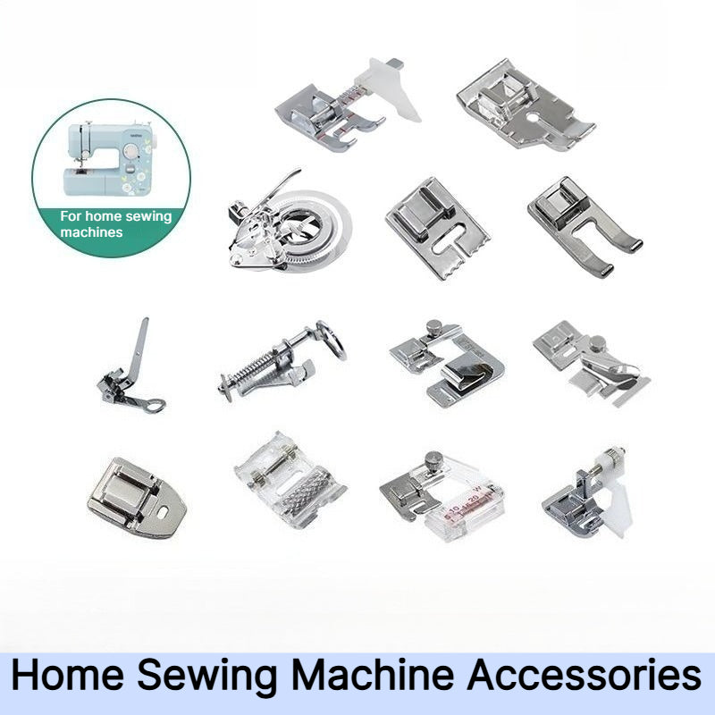 1910★ Home Sewing Machine Presser Foot Set with Needles, Hemming and Binding Accessories★