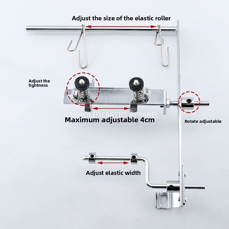 1653★  New second-generation edge locking machine rubber band bracket 747 edge copying machine universal rubber band elastic band shelf sewing accessories