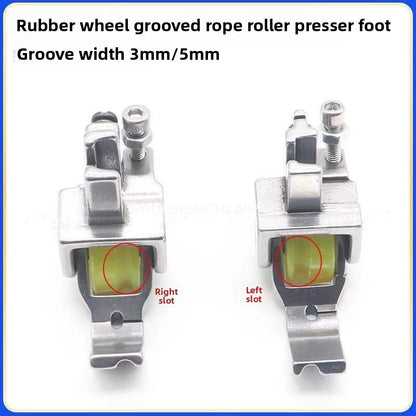 1594★  Flat car new with groove inlay rope roller presser foot pull rope bag rope wheel presser foot P69 new curtain inlay tool