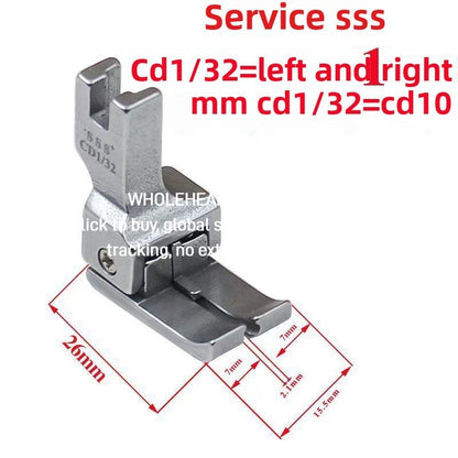 1415★  Computer flat car all-steel left and right universal high and low presser foot industrial sewing machine rib stop pressing line tangential presser foot
