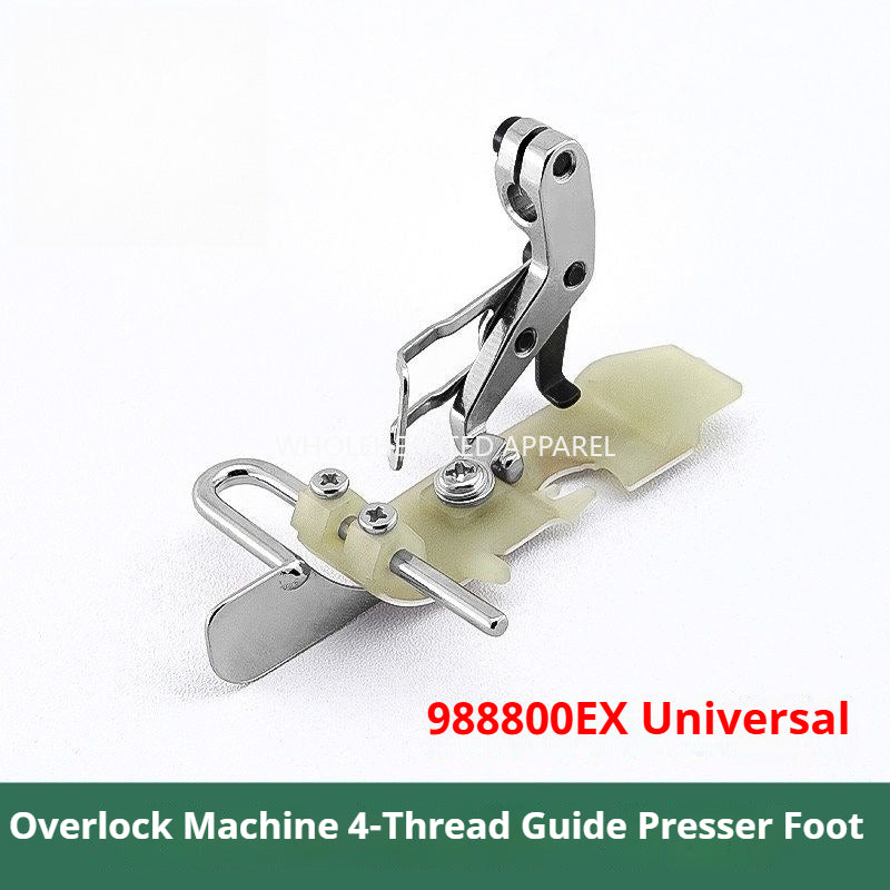 1762★ Four-Thread Overlock Edge Guide Presser Foot for Collar and Waist Sewing with Teflon Base ★
