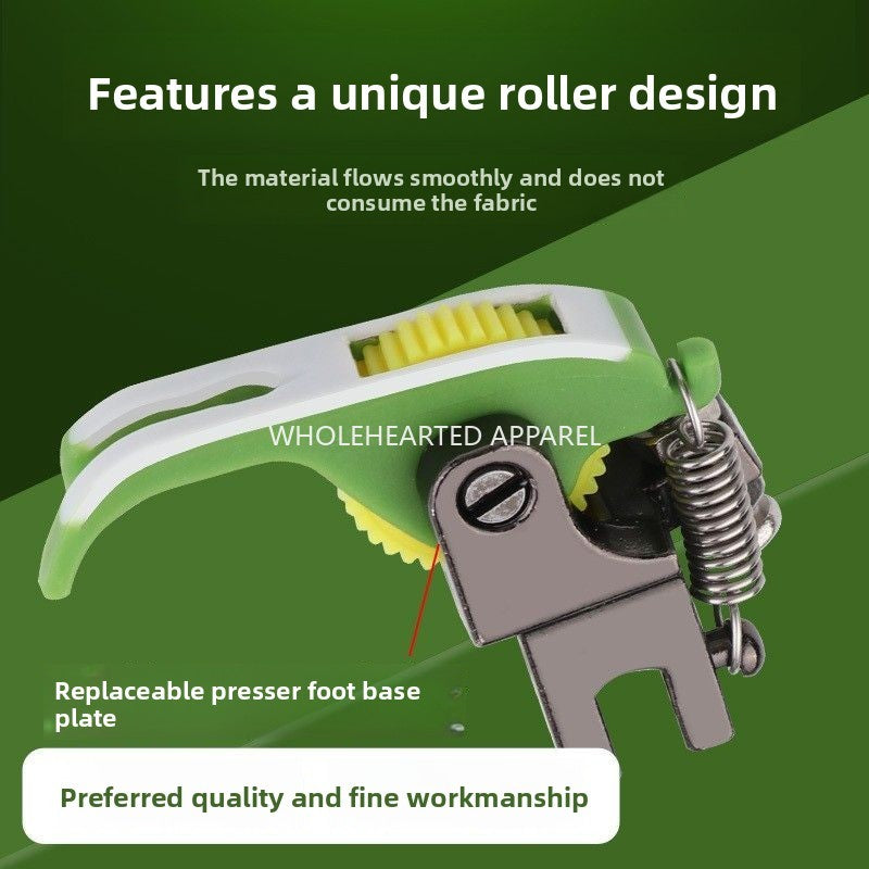 1684★  New T58N plastic roller presser foot computer flat car sewing machine zipper presser foot narrow presser foot 0.3 pressing line thickness universal