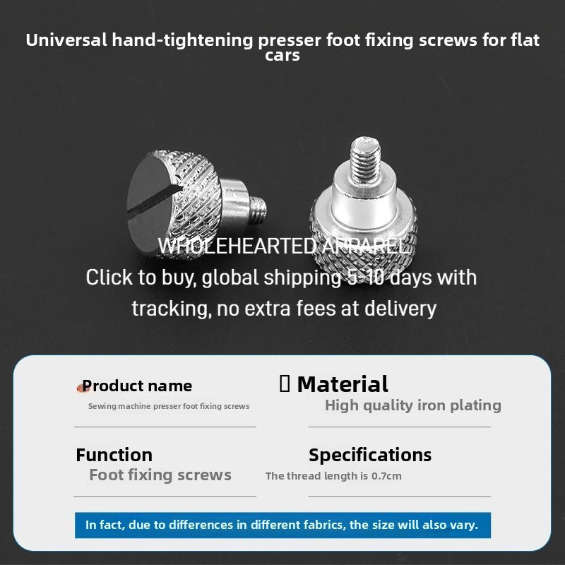 1600★  [Easy Installation] The new upgraded computer flat car hand screws on the presser foot screw and quickly increases the presser foot luxury big head screw sewing accessories