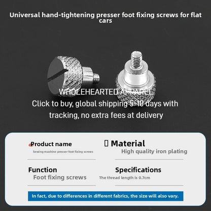 1600★  [Easy Installation] The new upgraded computer flat car hand screws on the presser foot screw and quickly increases the presser foot luxury big head screw sewing accessories