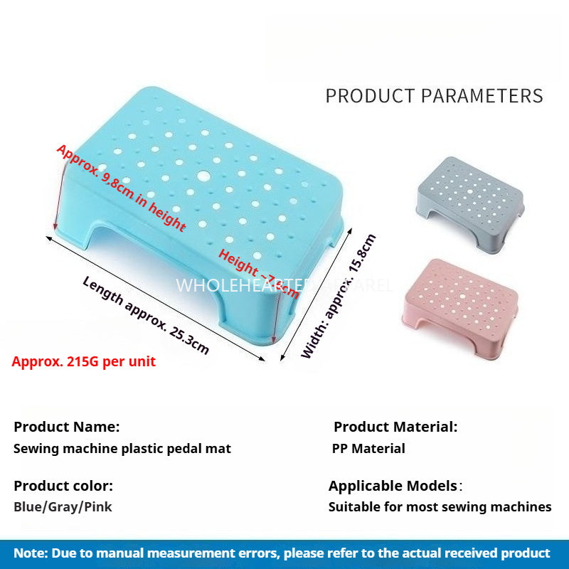 1844★ Tapis neuf en plastique pour pédale de machine à coudre, en caoutchouc antidérapant, haute résistance, silencieux, confortable et stable – Accessoire pour machine à coudre★