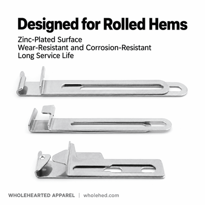 1767★ Adjustable Square Head Hemming Guide for Three-Needle Five-Thread Coverstitch Machine Sleeves and Necklines.