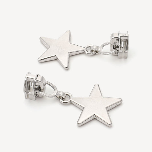 3079  Zipper No. 5 nylon/metal zipper special slider hanging plated pentagram slider zinc alloy clothing and bags