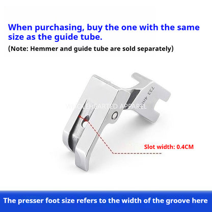 1830★ SP733 All-Steel Blind Hem Presser Foot with 0.4 Groove for Lockstitch Sewing Machines★