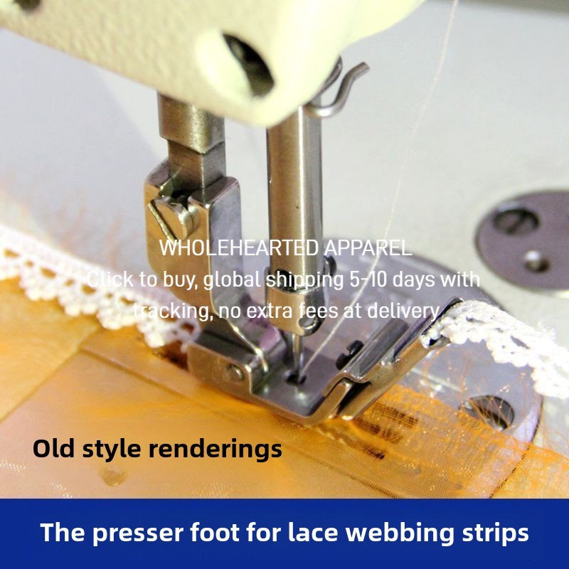 1431★  S10A sewing machine flat car rubber band elastic band presser foot strip presser foot back collar lace presser foot guide belt pull