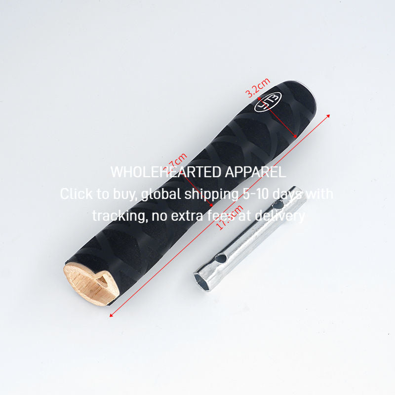 1476★  Dingyu industrial iron, solid wood handle, rubber wrap, comfortable grip, Shengtai iron replacement handle is easy to install