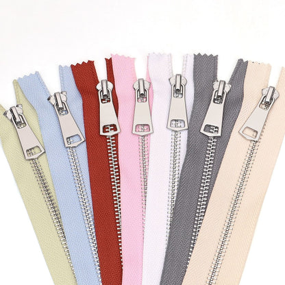 3110  Zipper No. 5 platinum closed tail hanging plated No. 8 piece silver tooth multi-color cloth belt luggage sweater universal for all kinds of clothing
