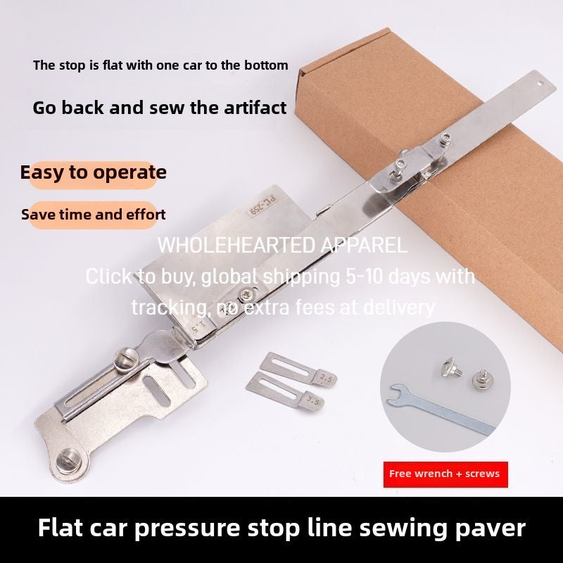 1458★  Flat car new placket comes and goes sewing, flat car comes and goes sewing, oversewing device, sleeve sewing multi-functional special auxiliary device