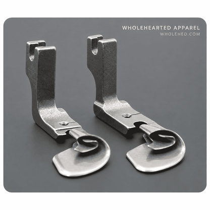 1236★ Curved Hemmer Presser Foot for Silk Chiffon and Lightweight Fabrics.
