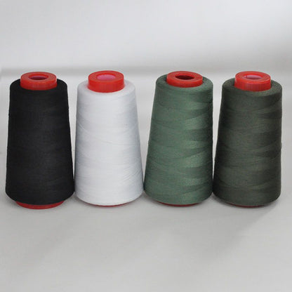 3053  Thread 402 Sewing Thread Household High Speed Thread Sewing Machine Pagoda Polyester Flat Car Large Roll Black and White Color