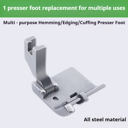 1839★ T9 Adjustable Hemming Presser Foot for Flat-Bed Sewing Machines ★
