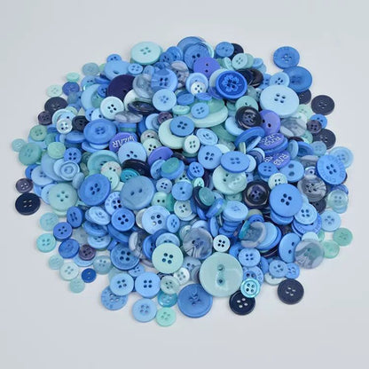 3028  New creative DIY color resin buckle children handmade button painting material package button flower decorative small buckle