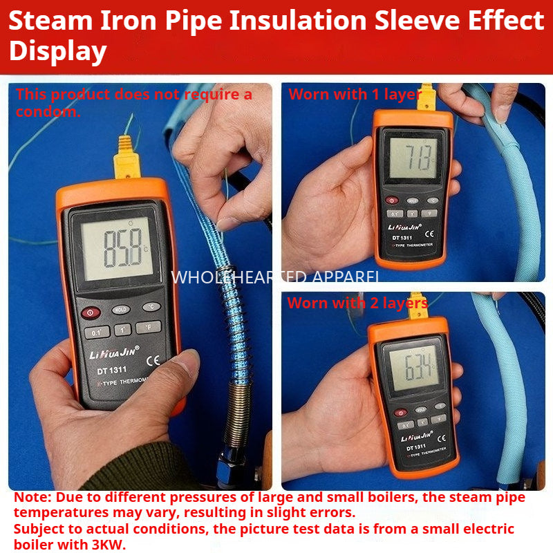 1751★ Steam Iron Heat-Insulating Sleeve for Garment Factories, Anti-Scald Insulation Cover for Steam Hoses, Sewing Accessory★