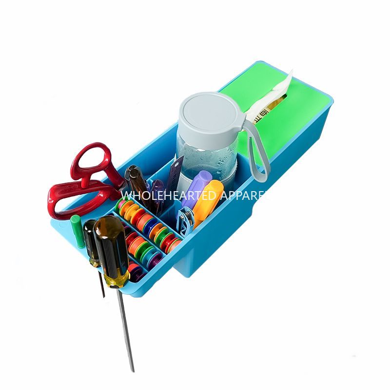 1922★ Organizador de escritorio para máquinas de coser universales con compartimentos para pañuelos, vasos y tijeras.